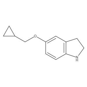 5-(cyclopropylmethoxy)-2,3-dihydro-1H-indole Structure