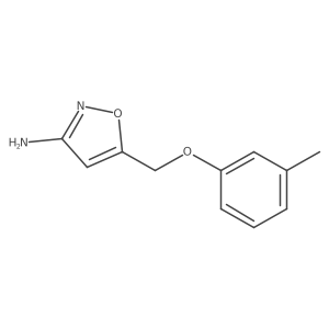 5-((m-Tolyloxy)methyl)isoxazol-3-amine Structure
