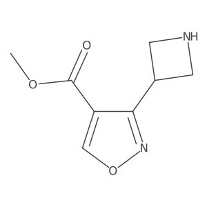 Methyl 3-(azetidin-3-yl)-1,2-oxazole-4-carboxylate结构式
