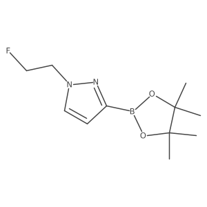 1-(2-Fluoroethyl)pyrazole-3-boronic Acid Pinacol Ester结构式