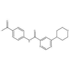 N-(4-acetylphenyl)-6-morpholinopyrimidine-4-carboxamide Structure