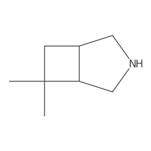 Rac-(1r,5r)-6,6-dimethyl-3-azabicyclo[3.2.0]heptane结构式