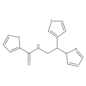 N-(2-(1H-pyrazol-1-yl)-2-(thiophen-3-yl)ethyl)furan-2-carboxamide Structure