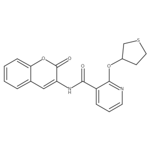 N-(2-oxo-2H-chromen-3-yl)-2-((tetrahydrothiophen-3-yl)oxy)nicotinamide Structure