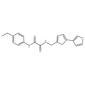 N1-([2,3'-bifuran]-5-ylmethyl)-N2-(4-ethylphenyl)oxalamide Structure