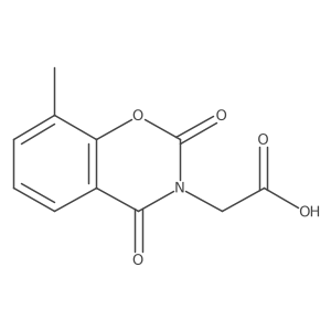 2-(8-Methyl-2,4-dioxo-3,4-dihydro-2H-1,3-benzoxazin-3-yl)acetic acid Structure