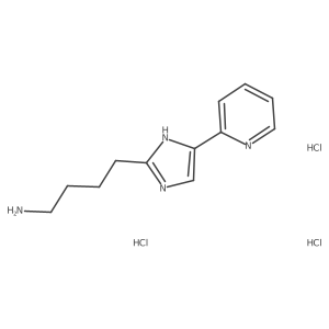 4-[5-(Pyridin-2-yl)-1H-imidazol-2-yl]butan-1-amine trihydrochloride结构式
