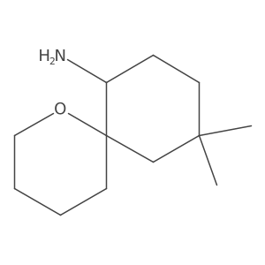 10,10-Dimethyl-1-oxaspiro[5.5]undecan-7-amine结构式