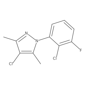 4-Chloro-1-(2-chloro-3-fluorophenyl)-3,5-dimethyl-1H-pyrazole结构式