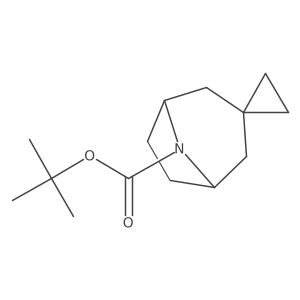 tert-Butyl 8-azaspiro[bicyclo[3.2.1]octane-3,1'-cyclopropane]-8-carboxylate Structure