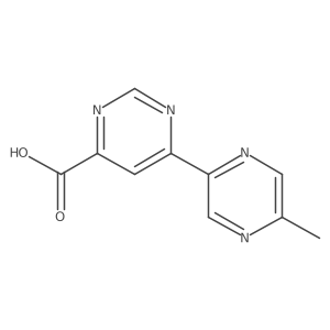 6-(5-Methylpyrazin-2-yl)pyrimidine-4-carboxylic acid Structure