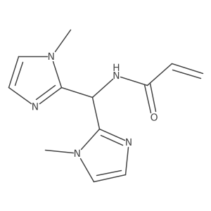 N-[bis(1-methyl-1H-imidazol-2-yl)methyl]prop-2-enamide Structure