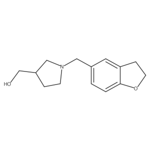 [1-(2,3-dihydrobenzofuran-5-ylmethyl)pyrrolidin-3-yl]methanol Structure