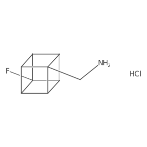 (4-Fluorocuban-1-yl)methanamine hydrochloride Structure