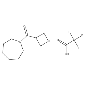 1-(Azetidin-3-ylcarbonyl)azepane trifluoroacetate结构式