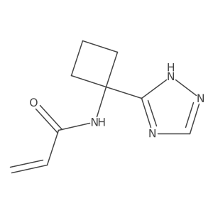 N-[1-(1H-1,2,4-Triazol-5-yl)cyclobutyl]prop-2-enamide Structure