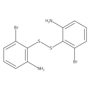2,2'-Disulfanediylbis(3-bromoaniline) Structure