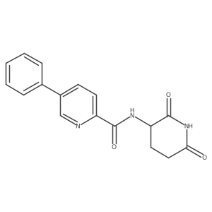 N-(2,6-Dioxopiperidin-3-yl)-5-phenylpyridine-2-carboxamide Structure