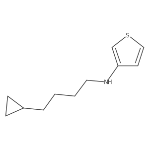 N-(4-cyclopropylbutyl)thiophen-3-amine Structure