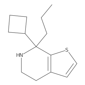 7-cyclobutyl-7-propyl-4H,5H,6H,7H-thieno[2,3-c]pyridine Structure