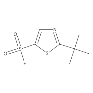 2-Tert-butyl-1,3-thiazole-5-sulfonyl fluoride结构式