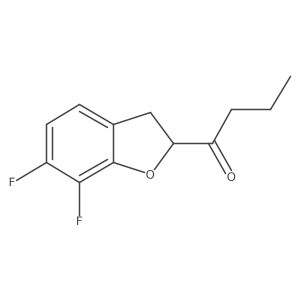 1-(6,7-Difluoro-2,3-dihydro-1-benzofuran-2-yl)butan-1-one Structure