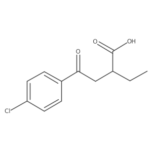 4-(4-Chlorophenyl)-2-ethyl-4-oxobutanoic acid Structure