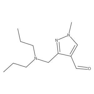 3-[(dipropylamino)methyl]-1-methyl-1H-pyrazole-4-carbaldehyde结构式