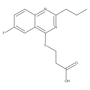 3-[(6-Fluoro-2-propylquinazolin-4-yl)sulfanyl]propanoic acid Structure