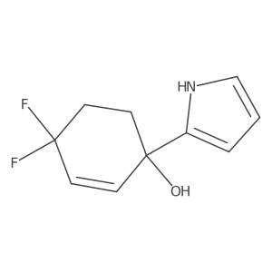 4,4-difluoro-1-(1H-pyrrol-2-yl)cyclohex-2-en-1-ol Structure