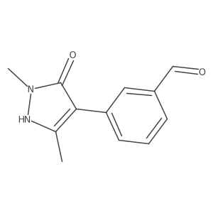 3-(5-hydroxy-1,3-dimethyl-1H-pyrazol-4-yl)benzaldehyde结构式