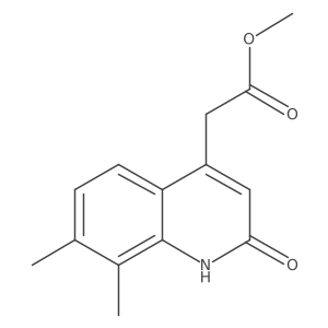 Methyl 2-(2-hydroxy-7,8-dimethylquinolin-4-yl)acetate Structure