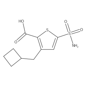 3-(Cyclobutylmethyl)-5-sulfamoylthiophene-2-carboxylic acid Structure