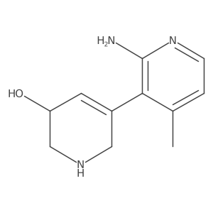 5-(2-Amino-4-methylpyridin-3-yl)-1,2,3,6-tetrahydropyridin-3-ol Structure