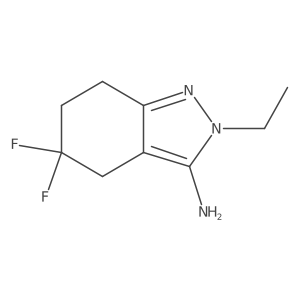 2-ethyl-5,5-difluoro-4,5,6,7-tetrahydro-2H-indazol-3-amine Structure
