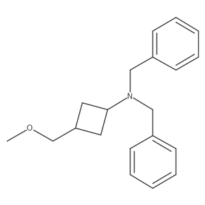 N,N-Dibenzyl-3-(methoxymethyl)cyclobutan-1-amine结构式