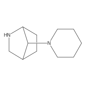 7-(1-Piperidinyl)-2-azabicyclo[2.2.1]heptane结构式