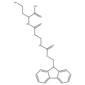 (2R)-2-[3-({[(9H-fluoren-9-yl)methoxy]carbonyl}amino)propanamido]-4-hydroxybutanoic acid Structure