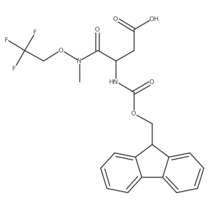 3-({[(9H-fluoren-9-yl)methoxy]carbonyl}amino)-3-[methyl(2,2,2-trifluoroethoxy)carbamoyl]propanoic acid Structure