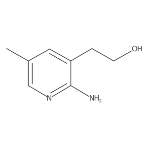 2-(2-Amino-5-methylpyridin-3-yl)ethan-1-ol结构式