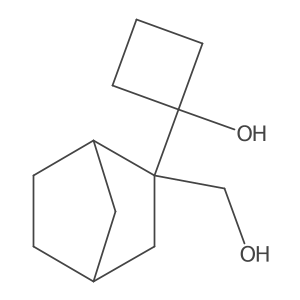 1-[2-(Hydroxymethyl)bicyclo[2.2.1]heptan-2-yl]cyclobutan-1-ol结构式