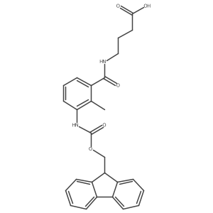 4-{[3-({[(9H-fluoren-9-yl)methoxy]carbonyl}amino)-2-methylphenyl]formamido}butanoic acid结构式