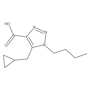 1-butyl-5-(cyclopropylmethyl)-1H-1,2,3-triazole-4-carboxylic acid Structure
