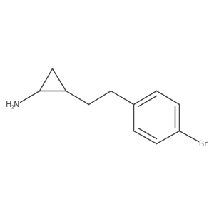 rac-(1R,2R)-2-[2-(4-bromophenyl)ethyl]cyclopropan-1-amine结构式