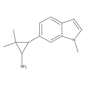 rac-(1R,3S)-2,2-dimethyl-3-(1-methyl-1H-indol-6-yl)cyclopropan-1-amine Structure