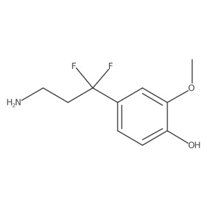 4-(3-Amino-1,1-difluoropropyl)-2-methoxyphenol结构式