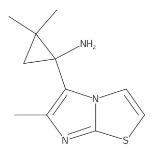 2,2-Dimethyl-1-{6-methylimidazo[2,1-b][1,3]thiazol-5-yl}cyclopropan-1-amine Structure