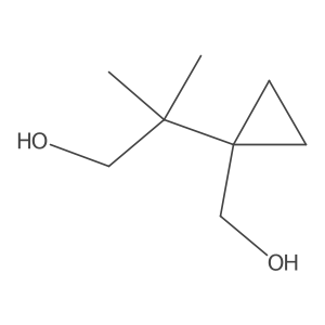2-[1-(Hydroxymethyl)cyclopropyl]-2-methylpropan-1-ol Structure