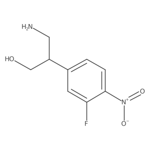 3-Amino-2-(3-fluoro-4-nitrophenyl)propan-1-ol Structure