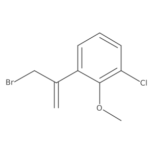 1-(3-Bromoprop-1-en-2-yl)-3-chloro-2-methoxybenzene结构式